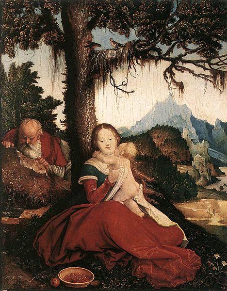Hans Baldung Grien Rest on the Flight to Egypt Germany oil painting art
